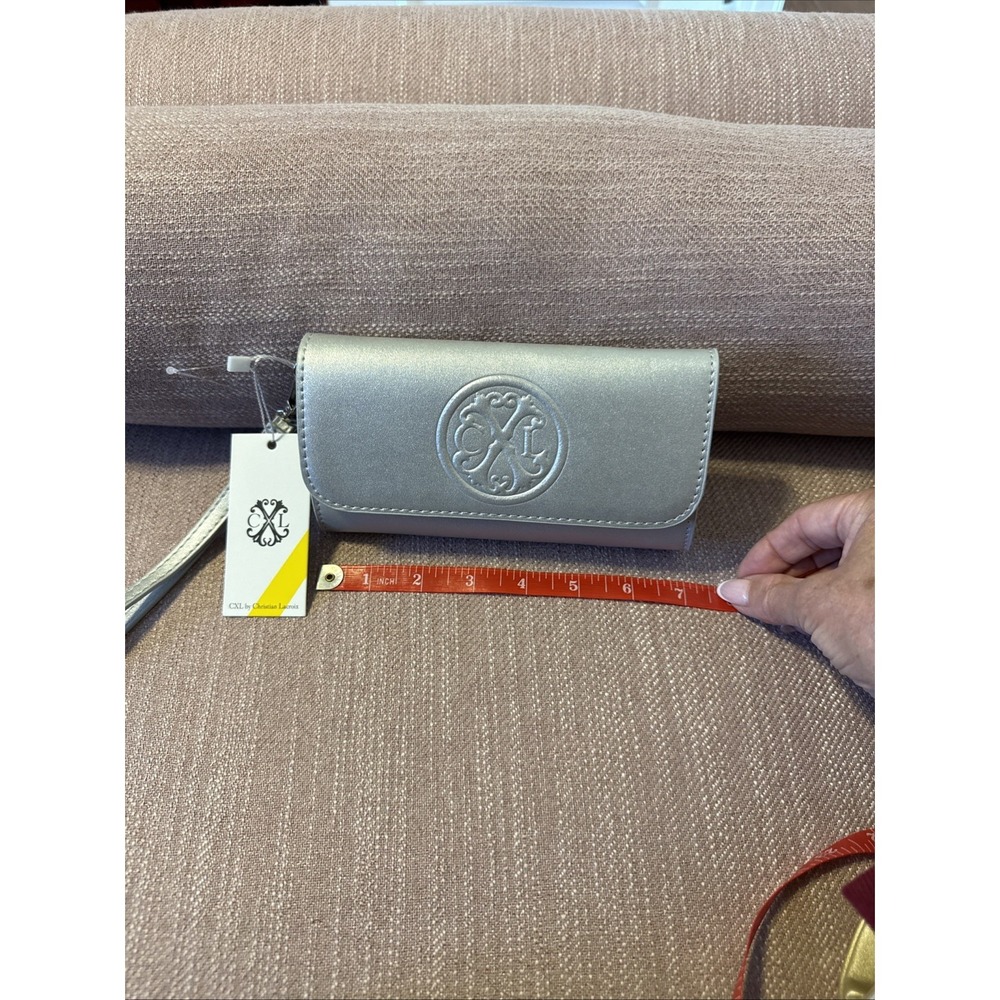 NEW CXL by Christian Lacroix Women's Park Smooth Sm Clutch w/Detachable Wristlet